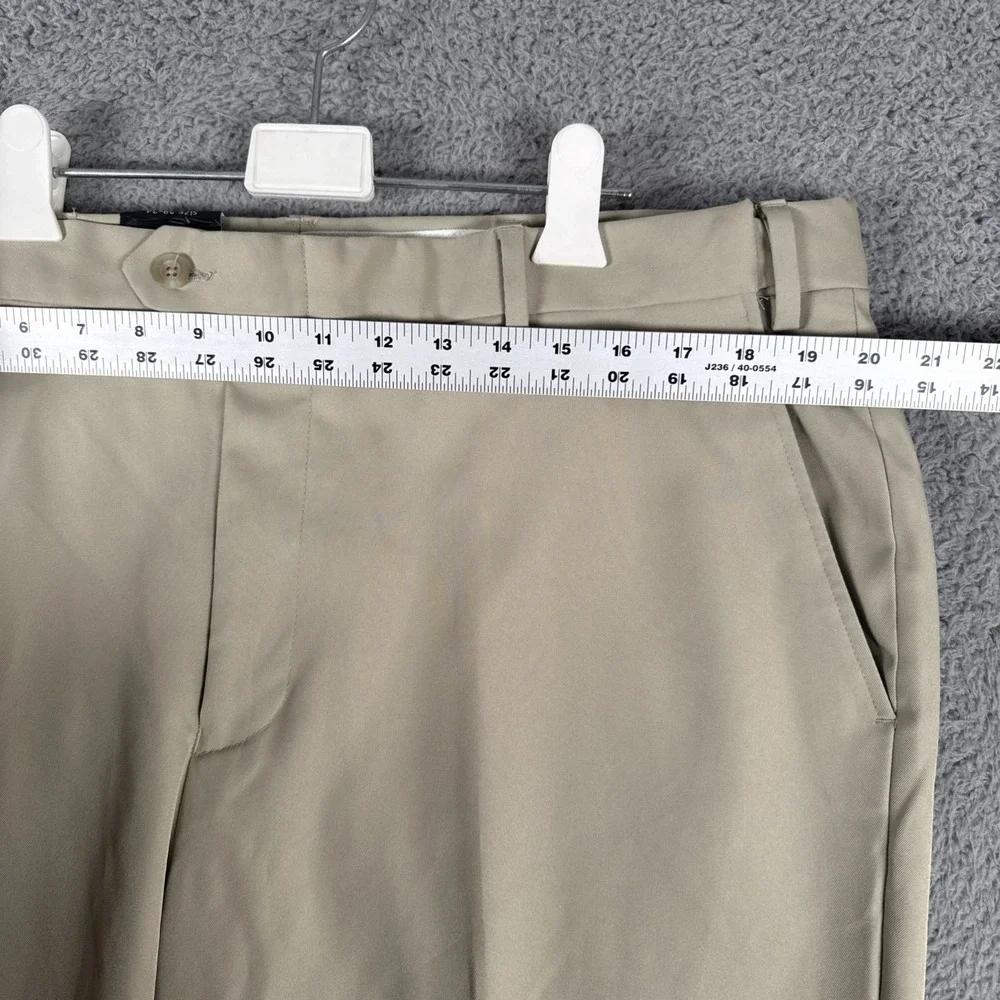Jos A Bank Traveler Pants‎ Mens 38x34 Khaki Flat Front Chinos NWT
